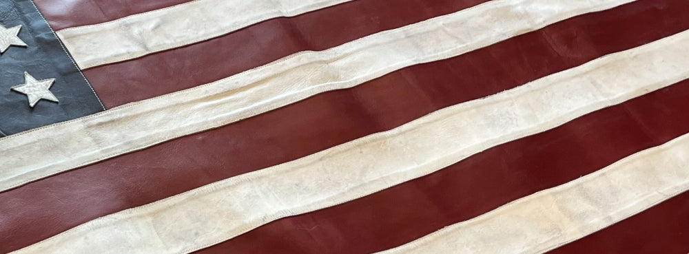 leather American flag