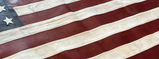 leather American flag