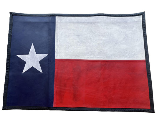 Texas Leather Flag